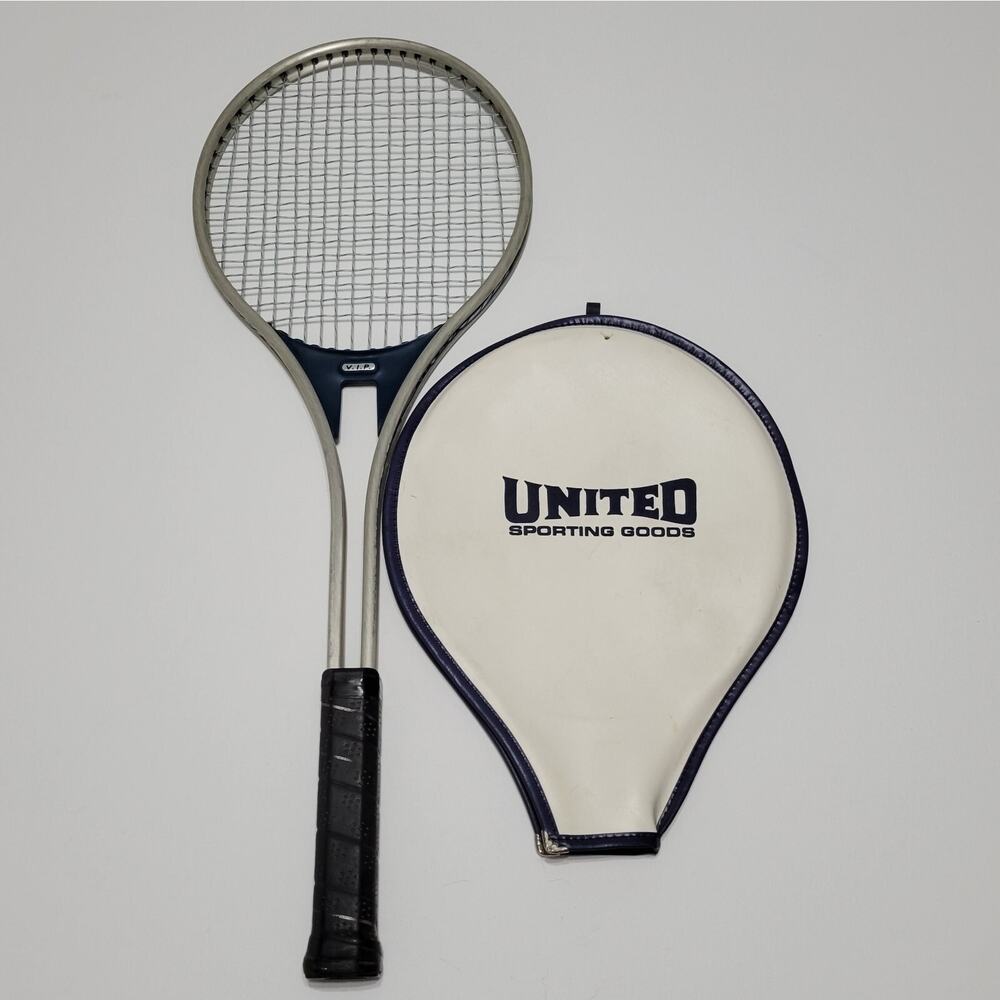 Vintage AMF / HEAD Standard Aluminum Tennis Racket (4 3/8) 80's With Head Cover